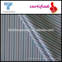 raindow cor projeto 100 algodão fio tingido listra design em todo o poplin de tecer a tela da camisa